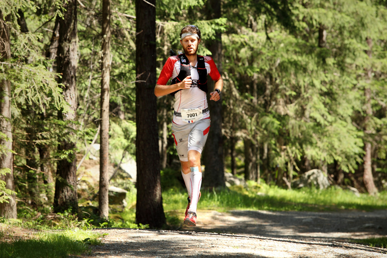 François D’Haene sur le 80km du Mont-Blanc en 2014