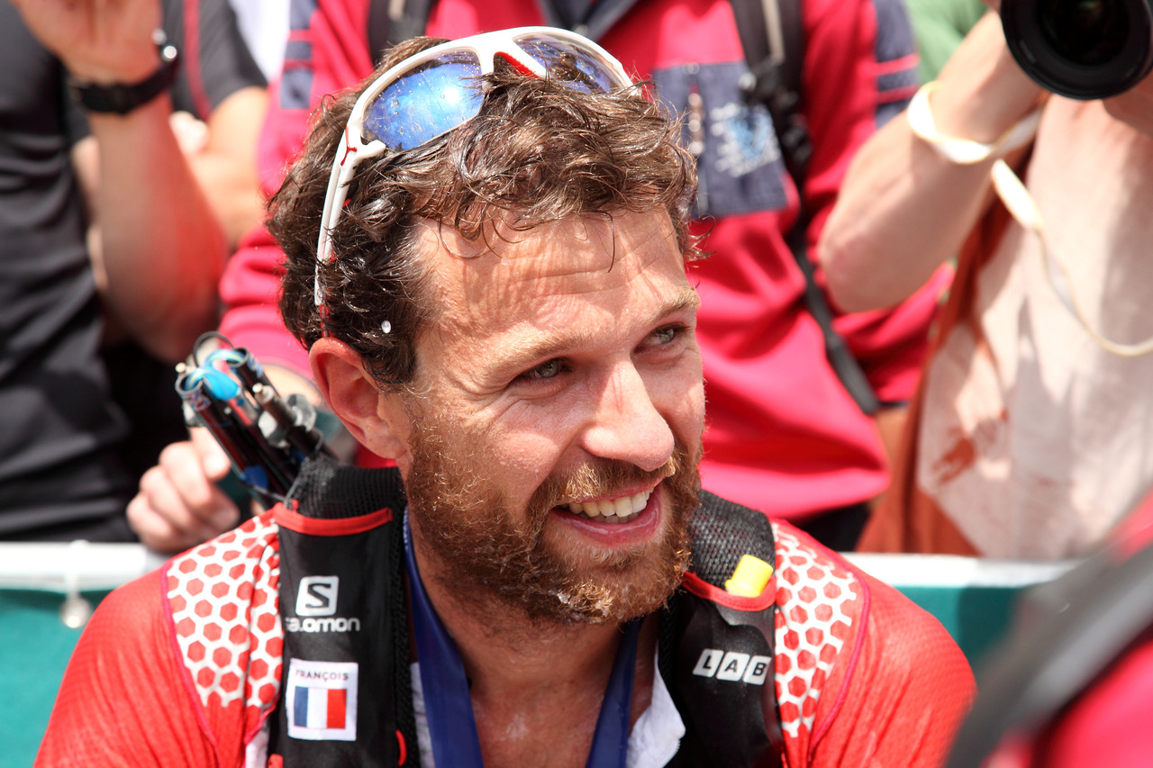 François D’Haene sur le 80km du Mont-Blanc en 2014