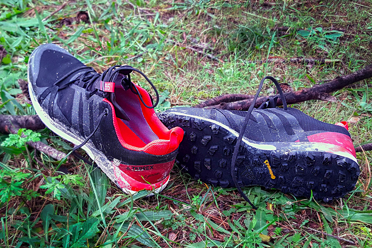 Adidas Agravic GTX après une sortie boueuse