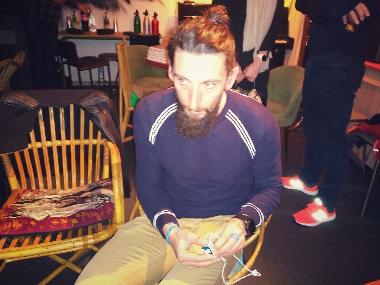 Avec Stéphane Brogniart autout de la Petzl Bindi