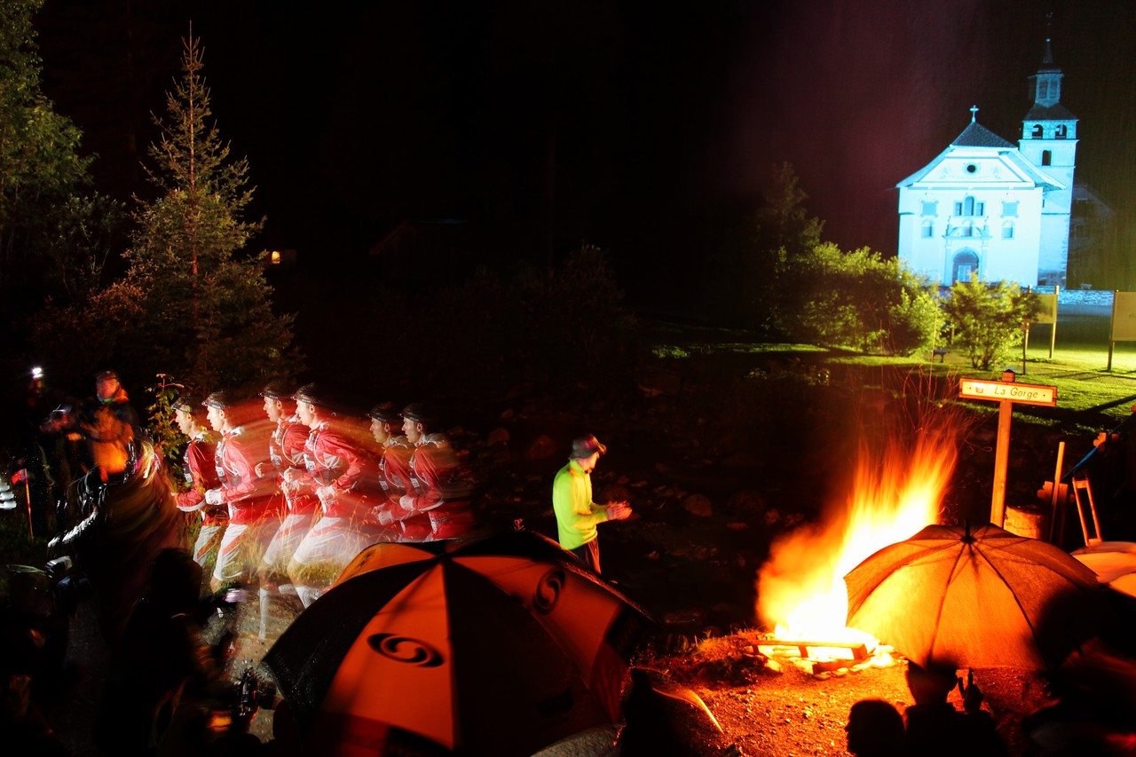 Passage de François d'Haene à Notre Dame de la Gorge en 2012
