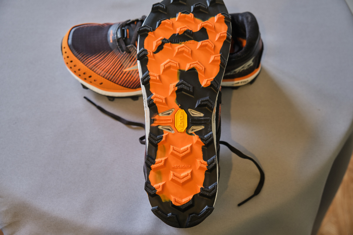 La semelle vibram des Altra King MT 2.0