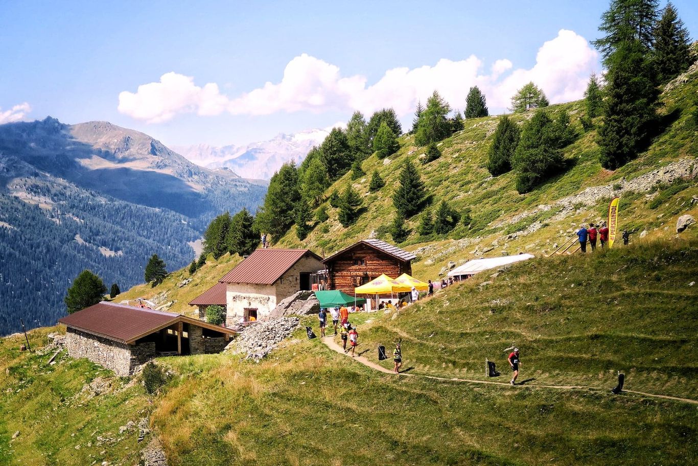 Le ravitaillement de Barneuza peu avant l'arrivée