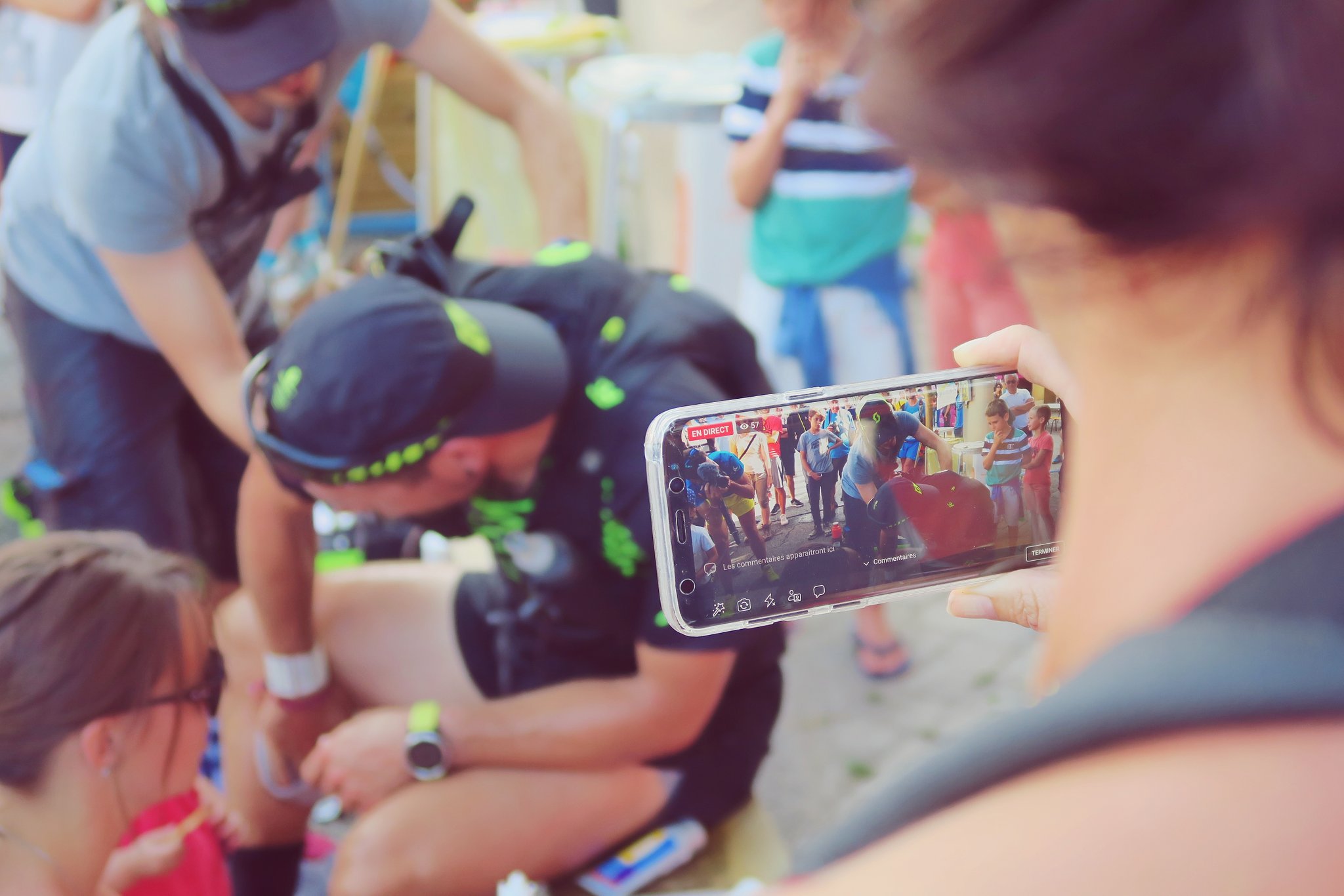 Passage des coureurs de l'Intégrale
