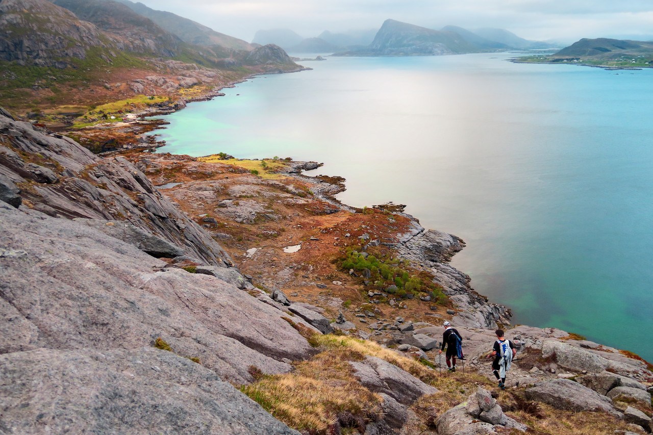 Avec Etienne et Bruno quelques kms avant Napp