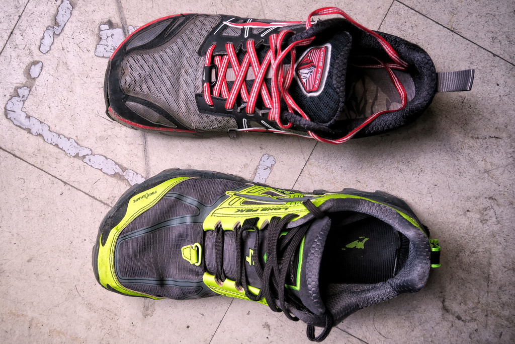 Comparatif LonePeak 3 et LonePeak 4 vue du dessus