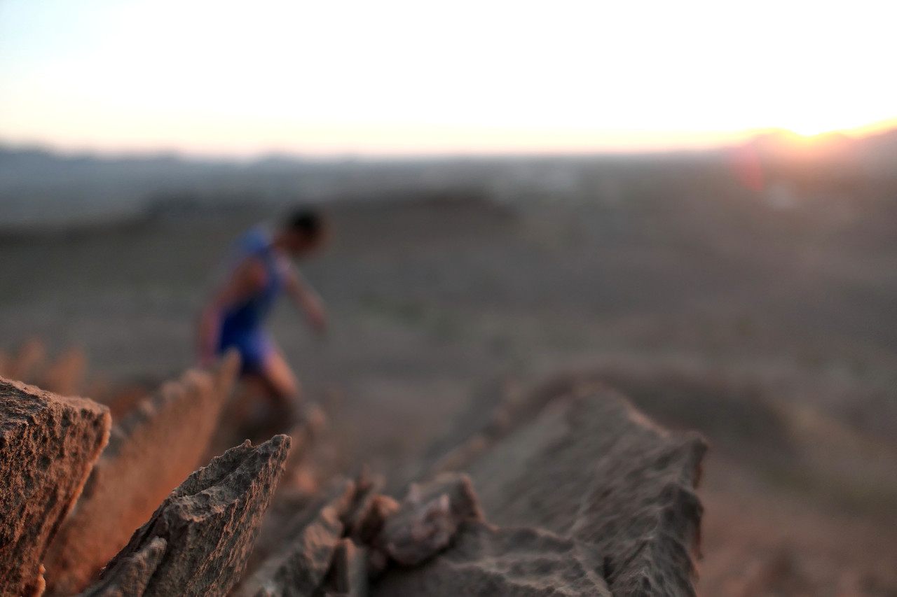 Petit échauffement la veille avec Moktar