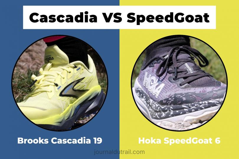 Comparatif Hoka SpeedGoat 6 VS Brooks Cascadia 19 | Les différences entre la SpeedGoat et la Cascadia, laquelle choisir ?