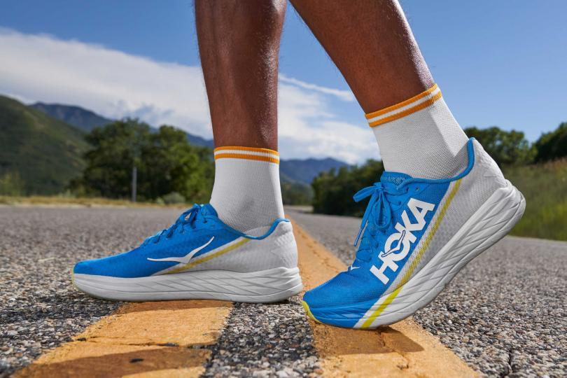 Hoka Rocket X - sur la route
