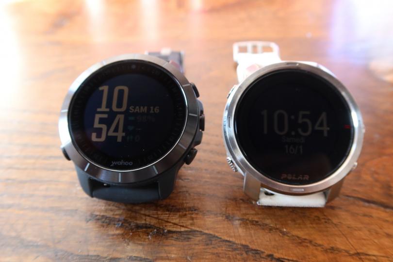 Comparaison Wahoo Elemnt Rival / Polar Grit X