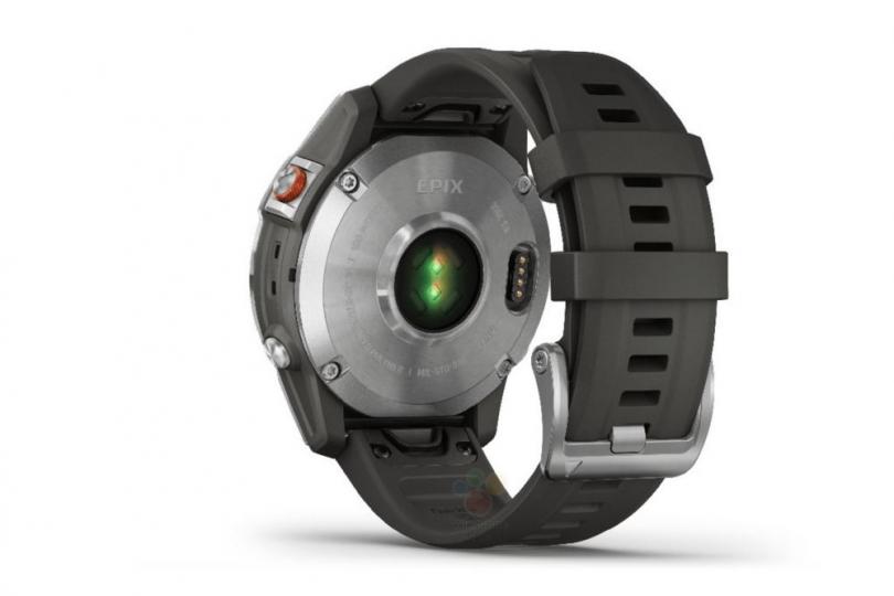 La Garmin Epix vue de dos