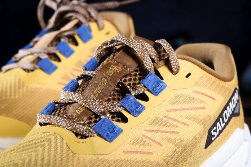 Zoom sur la tige des Salomon Aero Blaze 3 GRVL