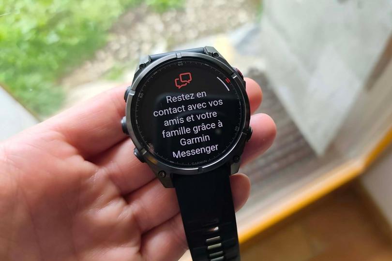 Le syst&egrave;me de messagerie Garmin Messenger / Garmin Fenix 8 Pro