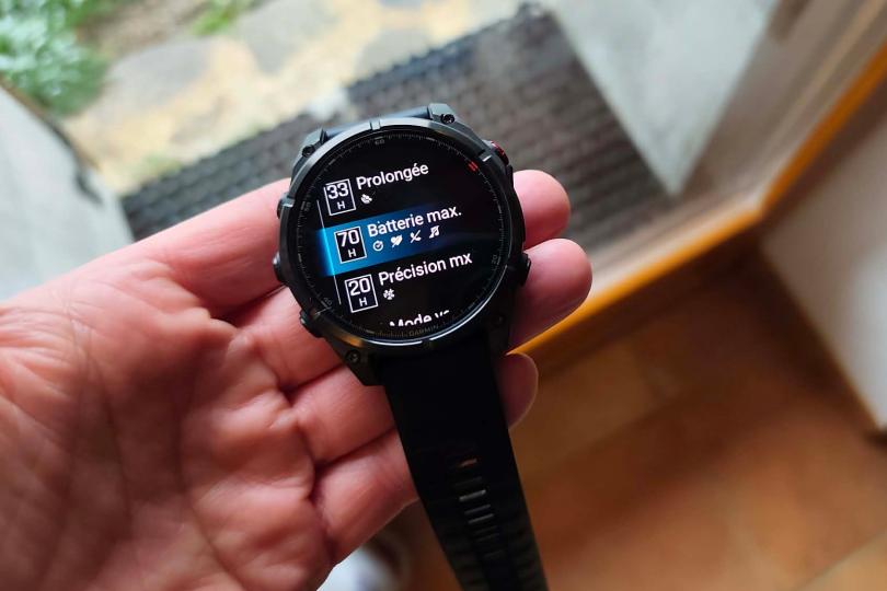 Gestion de l'autonomie selon l'activit&eacute; / Garmin Fenix 8 Pro 