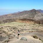 Caroline sur les hauteurs de Santo Antão