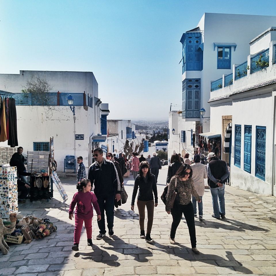 Visite de Sidi Bou Saïd en famille